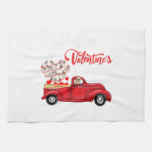 Hund| Happly Valentine Day Ship Tzu Geschirrtuch (Horizontal)