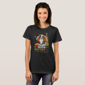 Hund Happy Bernese Mountain Hund Hellothanksmas T-Shirt (Vorne ganz)