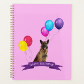 Hund Happy Birthday Geschenktasche Planer (Vorderseite)