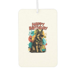 Hund Happy Birthday Party Shep Clot Autolufterfrischer