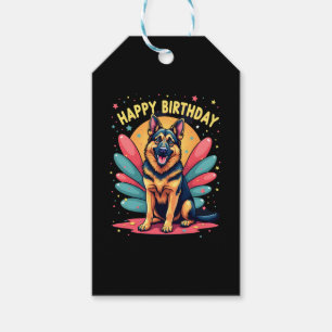 Hund Happy Birthday Party Shep Clot Geschenkanhänger