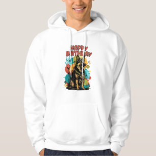 Hund Happy Birthday Party Shep Clot Hoodie