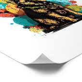 Hund Happy Birthday Party Shep Clot Poster (Ecke)