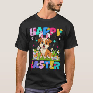 Hund Happy Easter Egg Hunt Bunny Ear Dog Oster T-Shirt