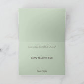 Hund Happy Teacher's Day Danke Karte (Innenseite)