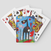 Hund Harmony: Ein Ode an Joan Miró Spielkarten (Rückseite)