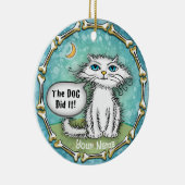 Hund hat es gekratzt keramik ornament (Rechts)