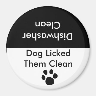 Hund hat sie sauber geleckt magnet