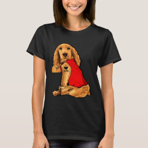 Hund hat Tattoo I Liebe Vater Englisch Cocker Span T-Shirt