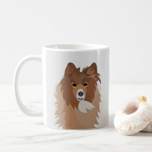 Hund Haustier Sheltie Hund Kaffeetasse