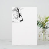 Hund Heaven Briefpapier (Stehend Vorderseite)