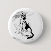 Hund Heaven Button (Vorderseite)