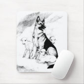 Hund Heaven Mousepad (Mit Mouse)
