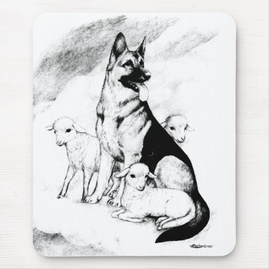 Hund Heaven Mousepad (Vorne)