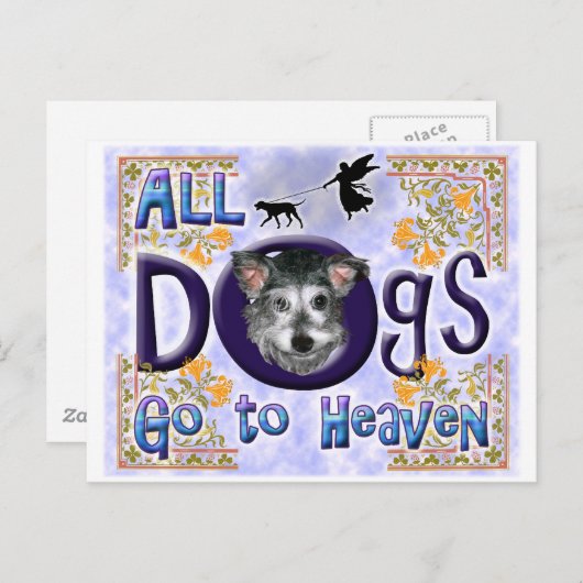 Hund Heaven Postkarte (Vorne/Hinten)