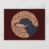 Hund Heaven Postkarte (Vorderseite)