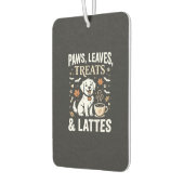Hund Herbst Latte Halloween Autolufterfrischer (Links)