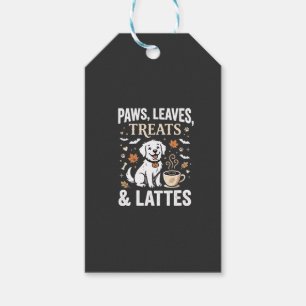 Hund Herbst Latte Halloween Geschenkanhänger