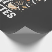Hund Herbst Latte Halloween Geschenkpapier (Ecke)