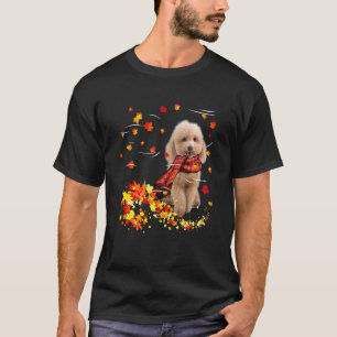 Hund Herbst Pudel Herbst Y Alle Mit Herbstlaub T-Shirt