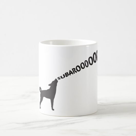 Hund HeulensSubaru Kaffeetasse (Mittel)