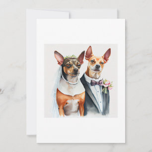Hund Hochzeit Einladung