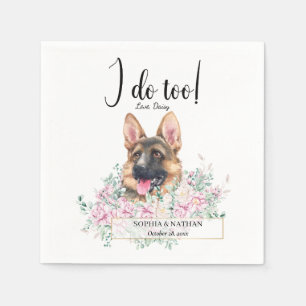 Hund Hochzeitcocktail Napkins Serviette