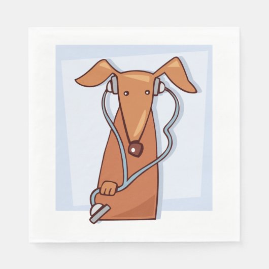 Hund Hört auf Musik Funny Kopfhörer Pup Serviette (Vorderseite)