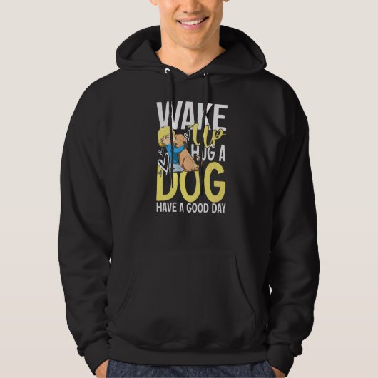 Hund Hug Hoodie (Vorderseite)