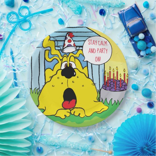 Hund HUH! Funny Birthday Party Pappteller (Party)