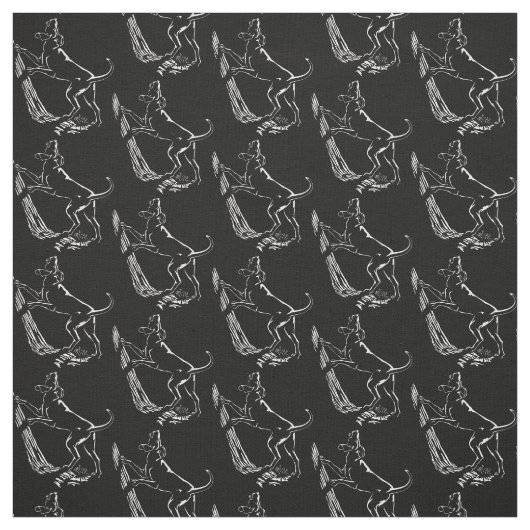 Hund Hund Art Fabric Stoff (Muster)