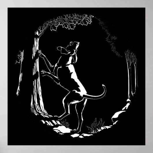 Hund Hund Art Print Hunde Lover Print Poster (Vorne)