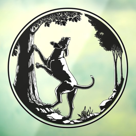 Hund Hund Decal Jagd Hunde Art Fensterheber Fensteraufkleber (Blatt 3)