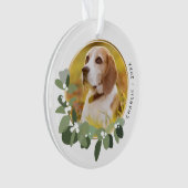 Hund Hund nach Maß Foto Ornament (Vorderseite)