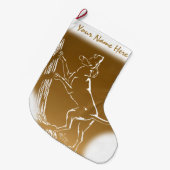 Hund Hund Weihnachts-Strumpf Hund Lover Strümpfe Großer Weihnachtsstrumpf (Vorderansicht (hängend))