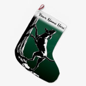 Hund Hund Weihnachts-Strumpf Hund Lover Strümpfe Großer Weihnachtsstrumpf (Vorderansicht (hängend))