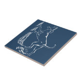 Hund Hunde Keramik Tile Jägerdekor Fliese (Seite)
