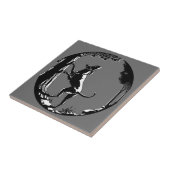 Hund Hunde Keramik Tile Jägerdekor Fliese (Seite)