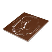 Hund Hunde Keramik Tile Jägerdekor Fliese (Seite)