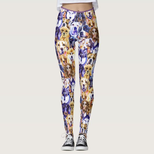 Hund, Hunde-u. HundeLeggings Leggings (Vorderseite)