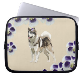 Hund, Husky Hund Art Neopren Laptop Schläfchen 10" Laptopschutzhülle