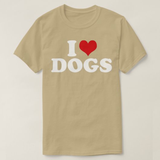 Hund I Liebe Hunde1 T-Shirt (Design vorne)