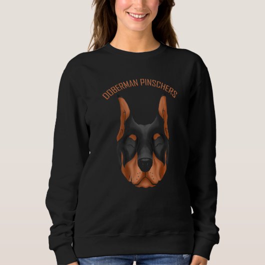 Hund   Ich liebe meinen Dobermann Pinscher Sweatshirt (Vorderseite)