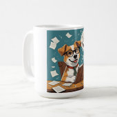 Hund ich spreche fließend Holz - Haustiere Eltern Kaffeetasse (Vorderseite Links)