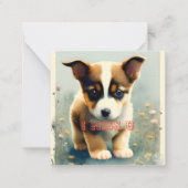 Hund - ich vermisse mitteilungskarte (Vorderseite)