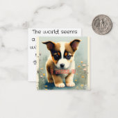 Hund - ich vermisse mitteilungskarte (Vorderseite/Rückseite Beispiel)