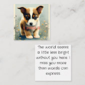 Hund - ich vermisse mitteilungskarte (Vorne/Hinten)