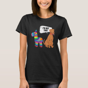 Hund Id treffen, dass Pinata Mexican Funny Cinco D T-Shirt