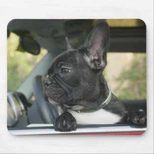 Hund im Auto Mousepad