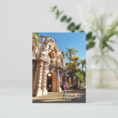 Hund im Balboa Park Postkarte (Stehend Vorderseite)